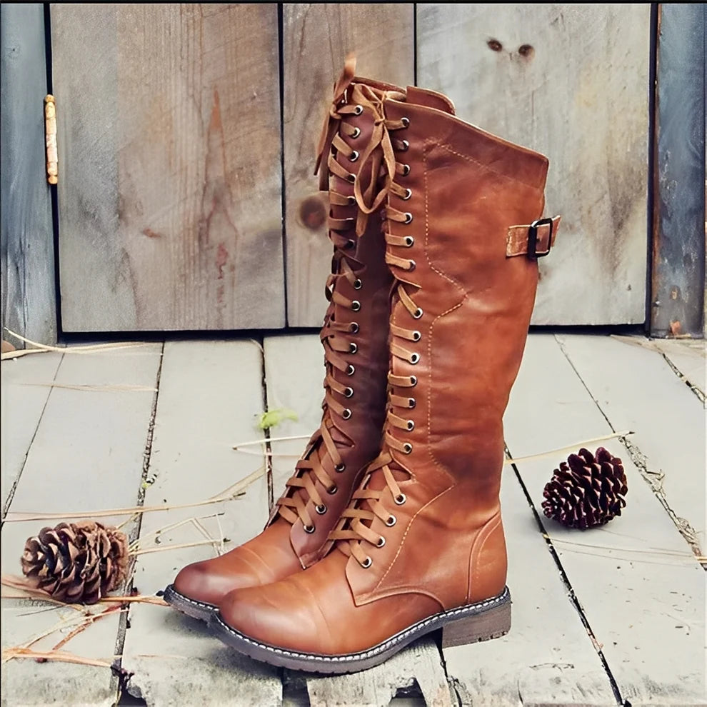 Desirée | botines altos con cordones