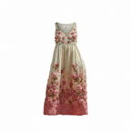 Rose-Vestido Maxi Vintage — Sol De Oro Label