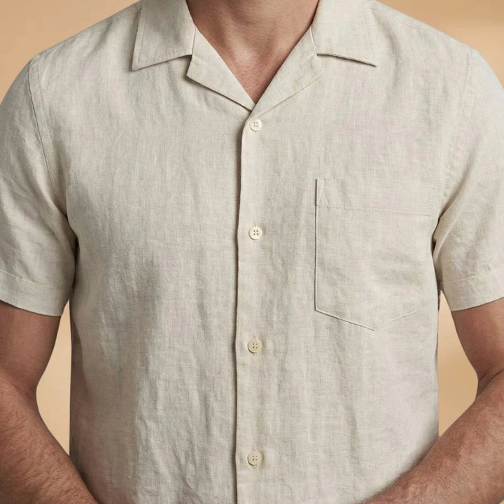 Salvador | Conjunto De Lino Hombre Camisa Manga Corta Y Pantalón
