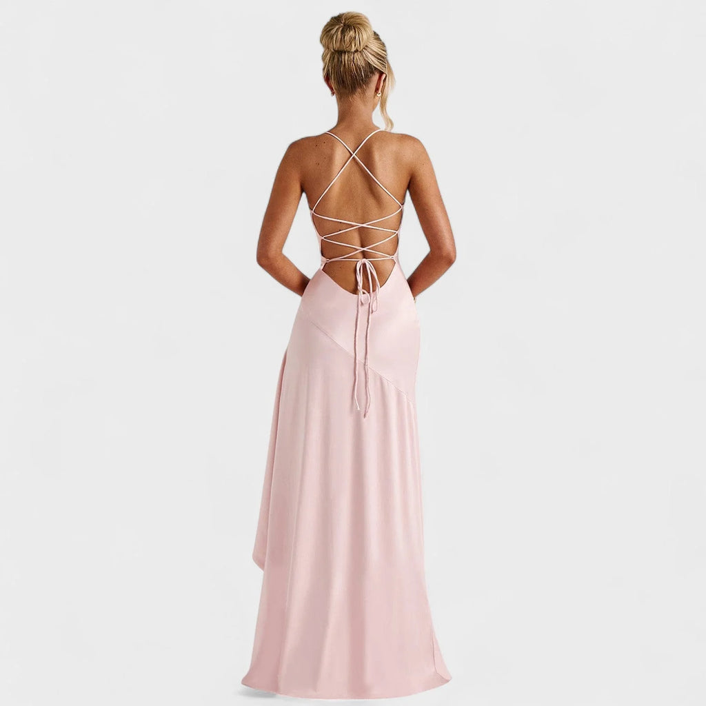 Samira - vestido maxi rosa