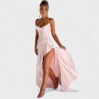Samira - vestido maxi rosa