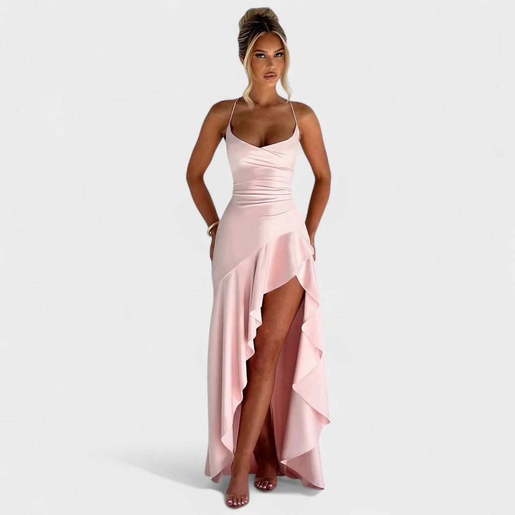 Samira - vestido maxi rosa