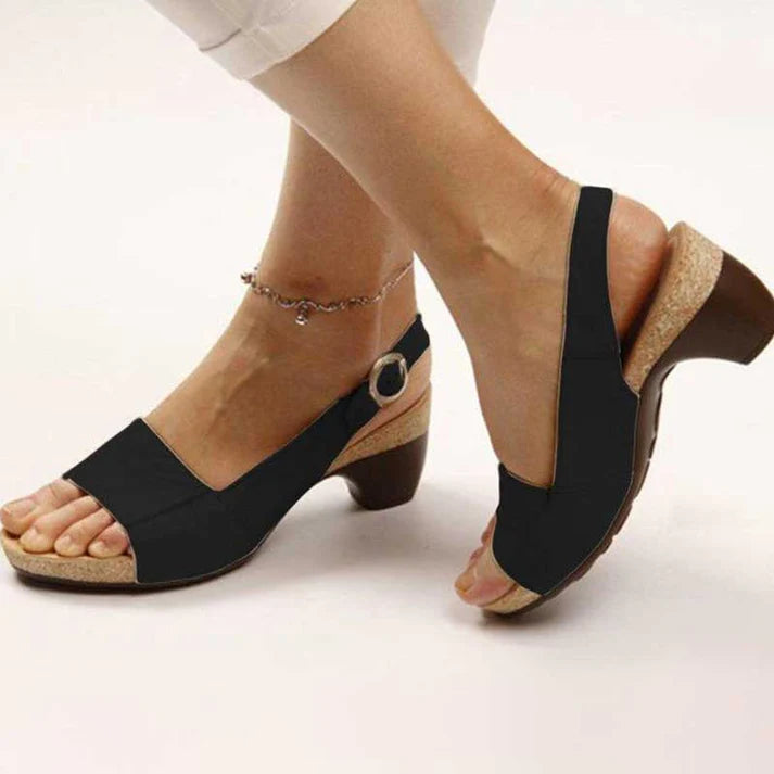 Victoria | sandalias ortopédicas con tacón