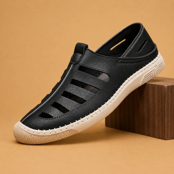 Andrés | Sandalias De Piel Hombre Pescador Puntera Cerrada Slip-on