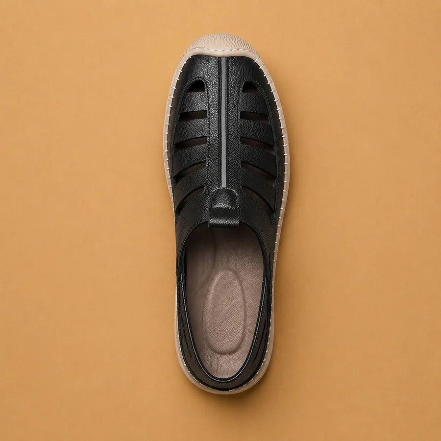 Andrés | Sandalias De Piel Hombre Pescador Puntera Cerrada Slip-on