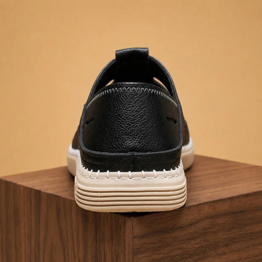 Andrés | Sandalias De Piel Hombre Pescador Puntera Cerrada Slip-on