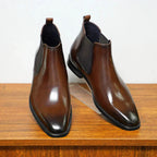 Pedro - Botines Chelsea de Cuero Italiano