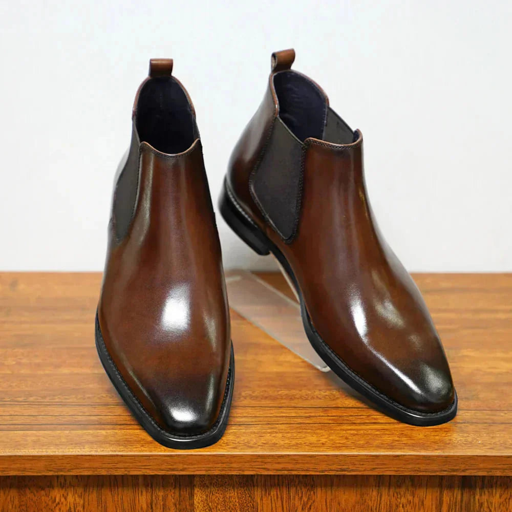 Pedro - Botines Chelsea de Cuero Italiano