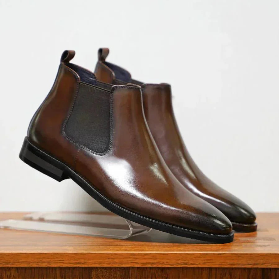 Pedro - Botines Chelsea de Cuero Italiano