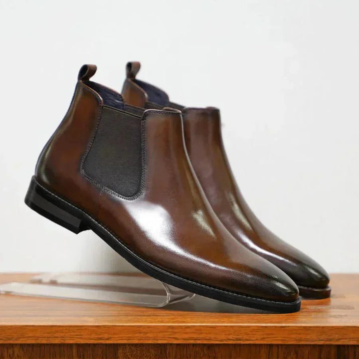 Pedro - Botins Chelsea em Couro Italiano