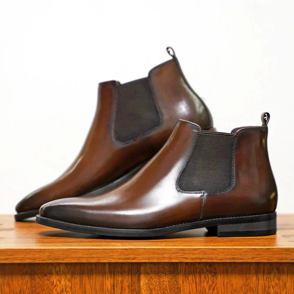 Pedro - Botines Chelsea de Cuero Italiano