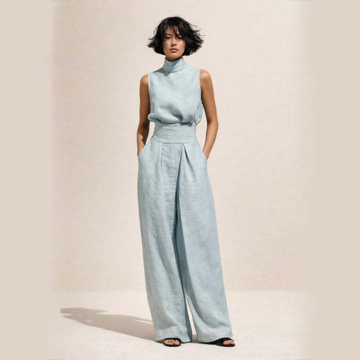 Elisa - Macacão Elegante de Cintura Alta