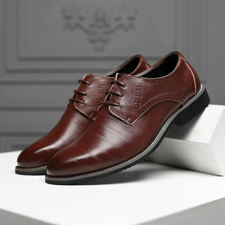 Tomás | Zapatos Oxford De Cuero Hombre Con Cordones