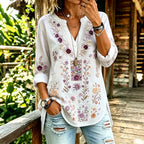 - TOP PATCHWORK FLORAL ÉTNICO RETRO