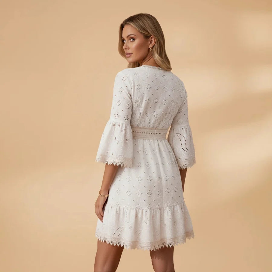 Dina | Vestido De Novia Escote V Mujer Bordado