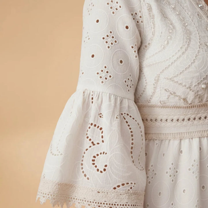 Dina | Vestido De Novia Escote V Mujer Bordado