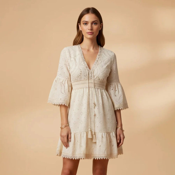 Dina | Vestido De Novia Escote V Mujer Bordado